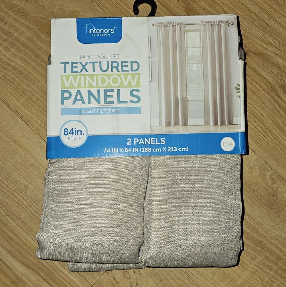 NWT Two 84" curtain panels